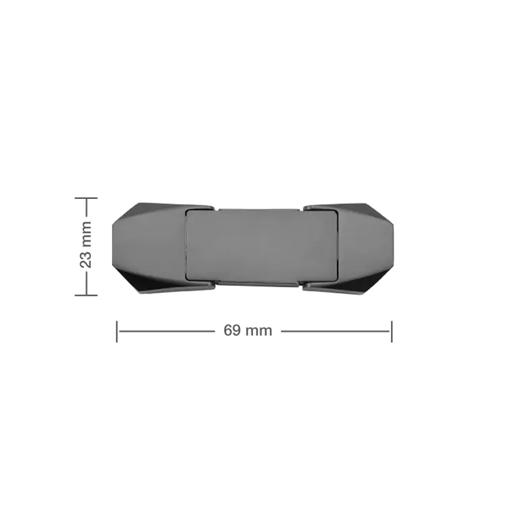 OTG USB Flip in Gun Metal 32GB V. 3.0 Type C Flip Magnetic Cap