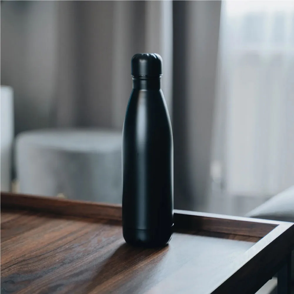 Premium Soft Touch Cola Bottles in Stainless Steel, 500ml