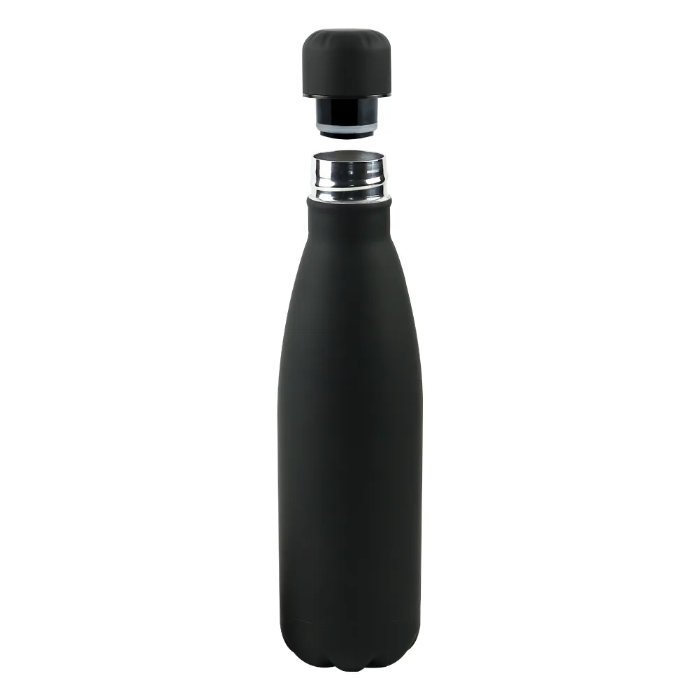 Premium Soft Touch Cola Bottles in Stainless Steel, 500ml