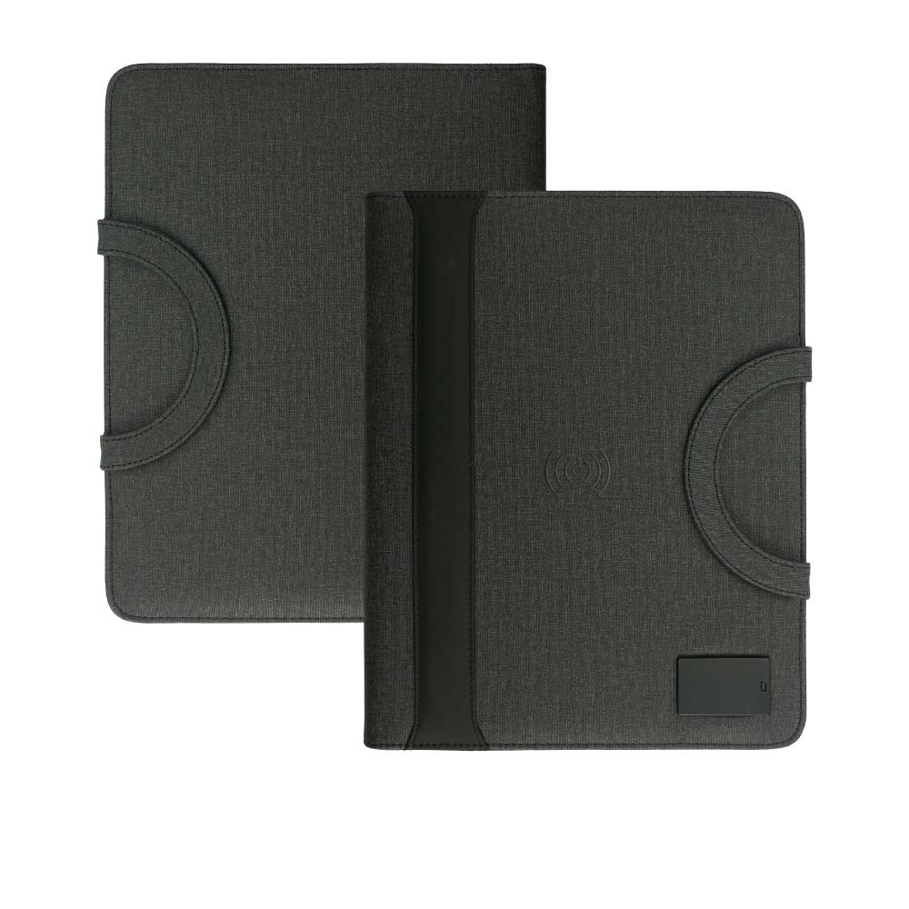 A4 Portfolio, Wireless Powerbank 8000mAh & LED Logo