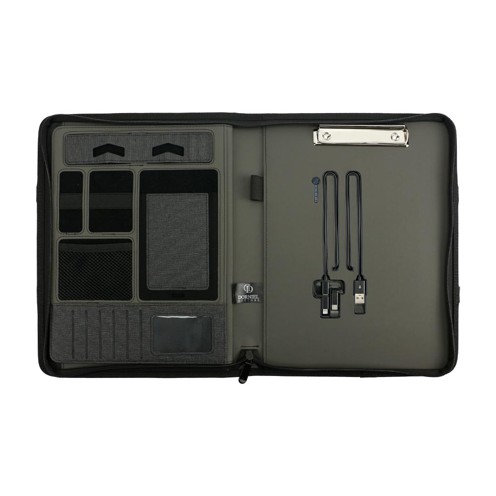A4 Portfolio, Wireless Powerbank 8000mAh & LED Logo