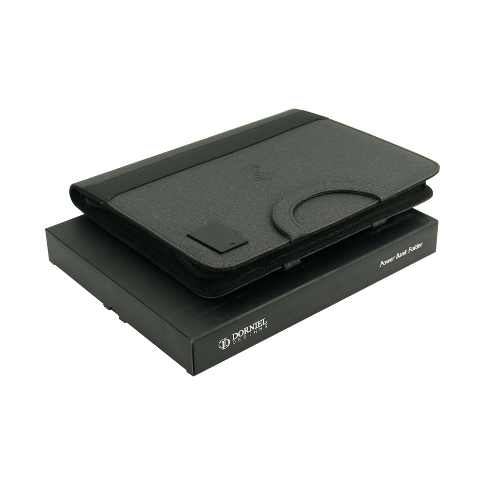 A4 Portfolio, Wireless Powerbank 8000mAh & LED Logo