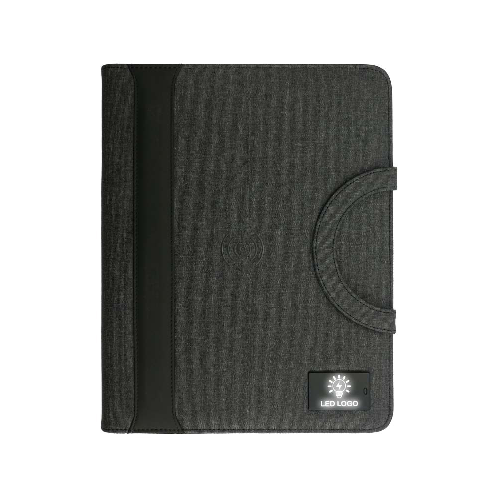 A4 Portfolio, Wireless Powerbank 8000mAh & LED Logo