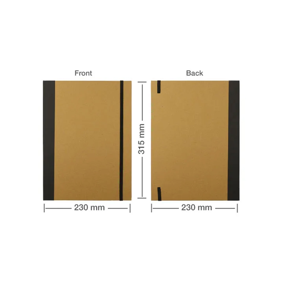  Eco-Friendly A4 Folders, Notepad Sticky Note, Pen & Card Slots