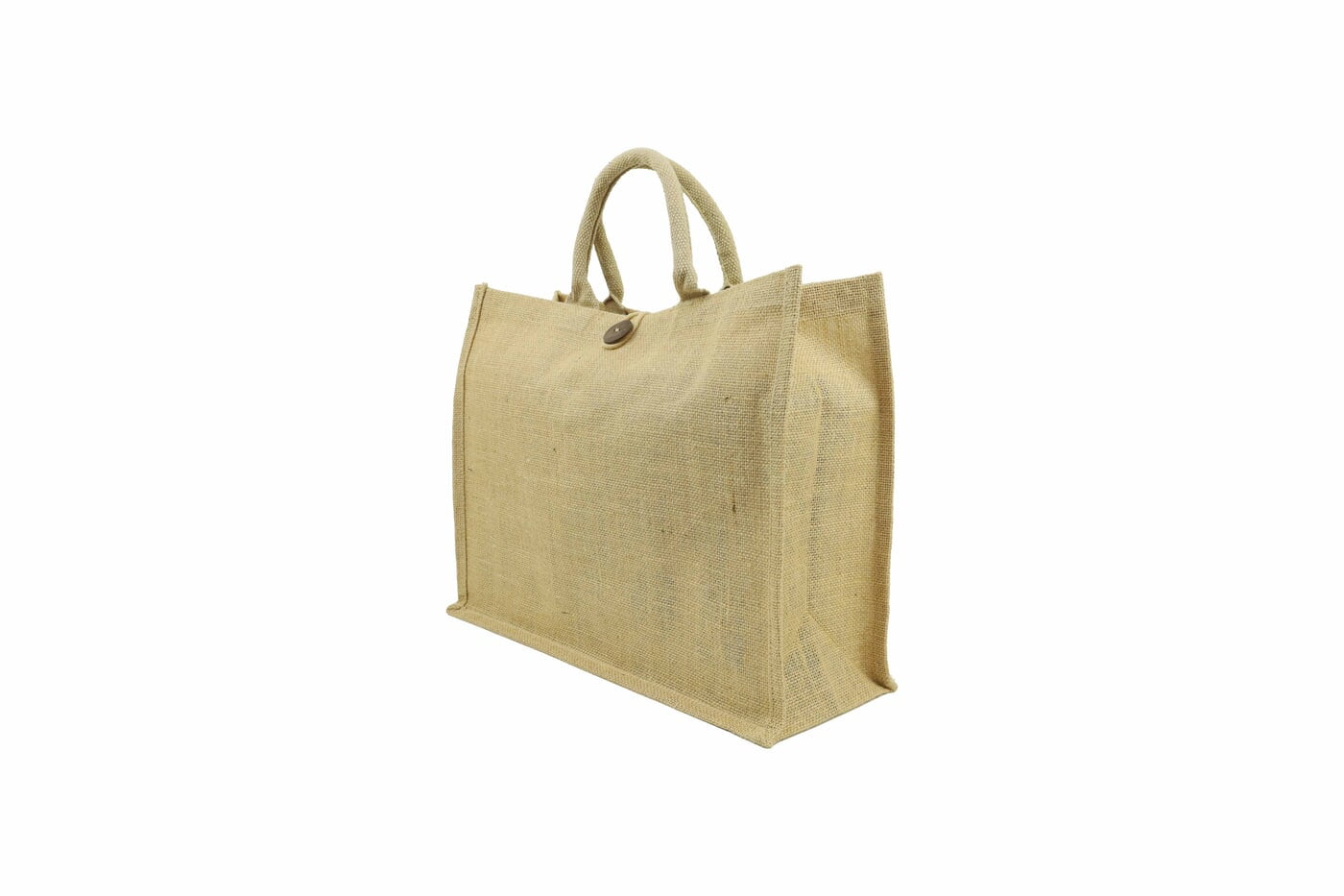 Jute Bag with Button Closure