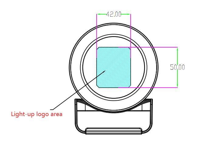 Bluetooth Speaker with Wireless Charger 10W and Light up Logo