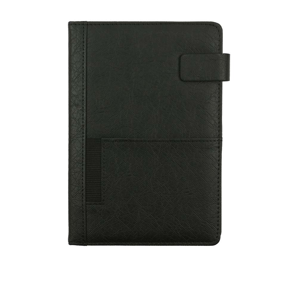 A5 PU Notebooks with Front Pocket & Magnetic Flap