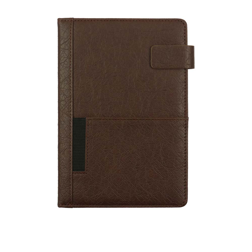 A5 PU Notebooks with Front Pocket & Magnetic Flap