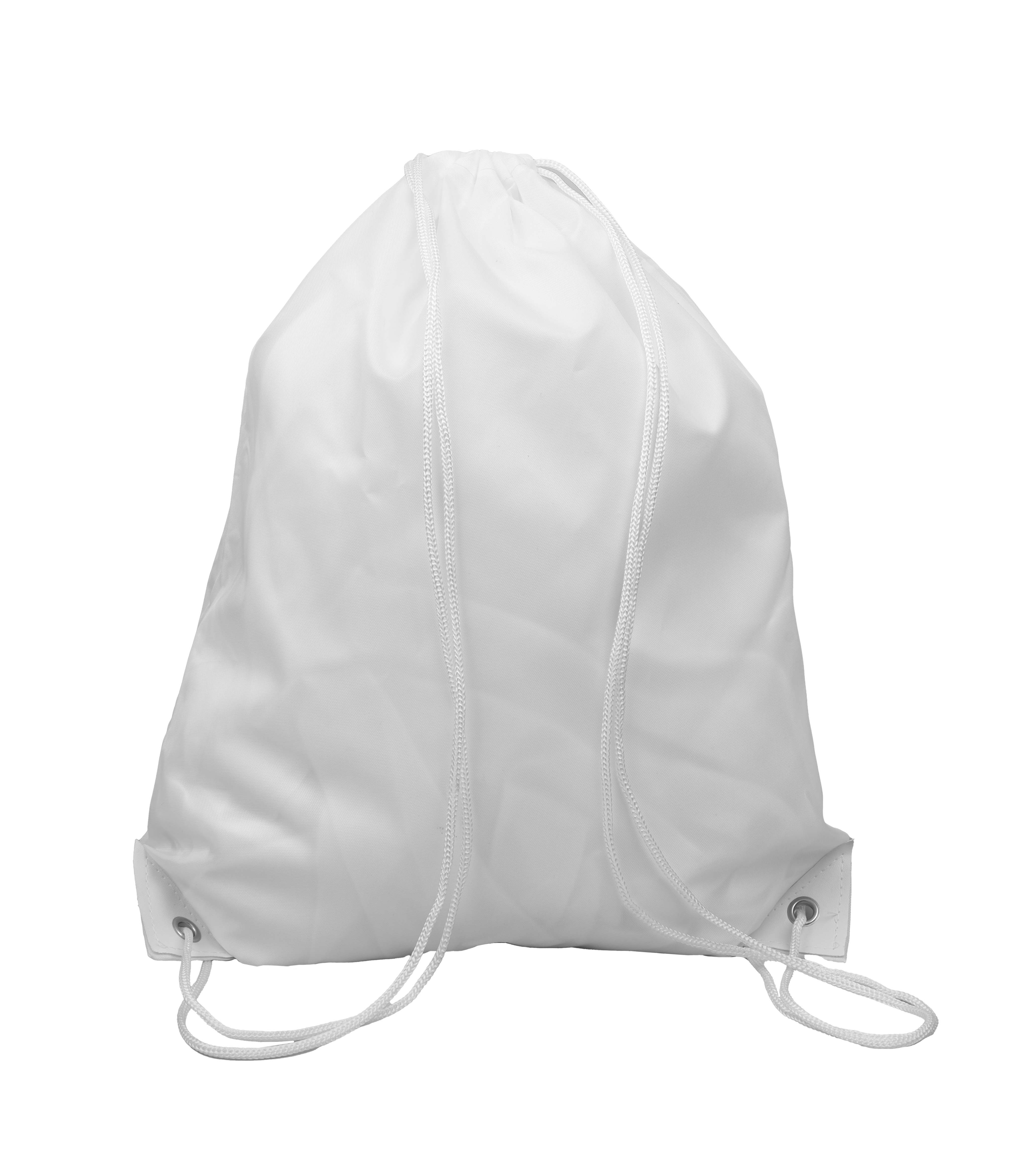 Drawstring Bag with Leather corner