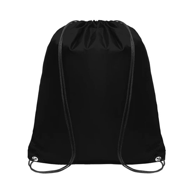 Drawstring Bag with Leather corner