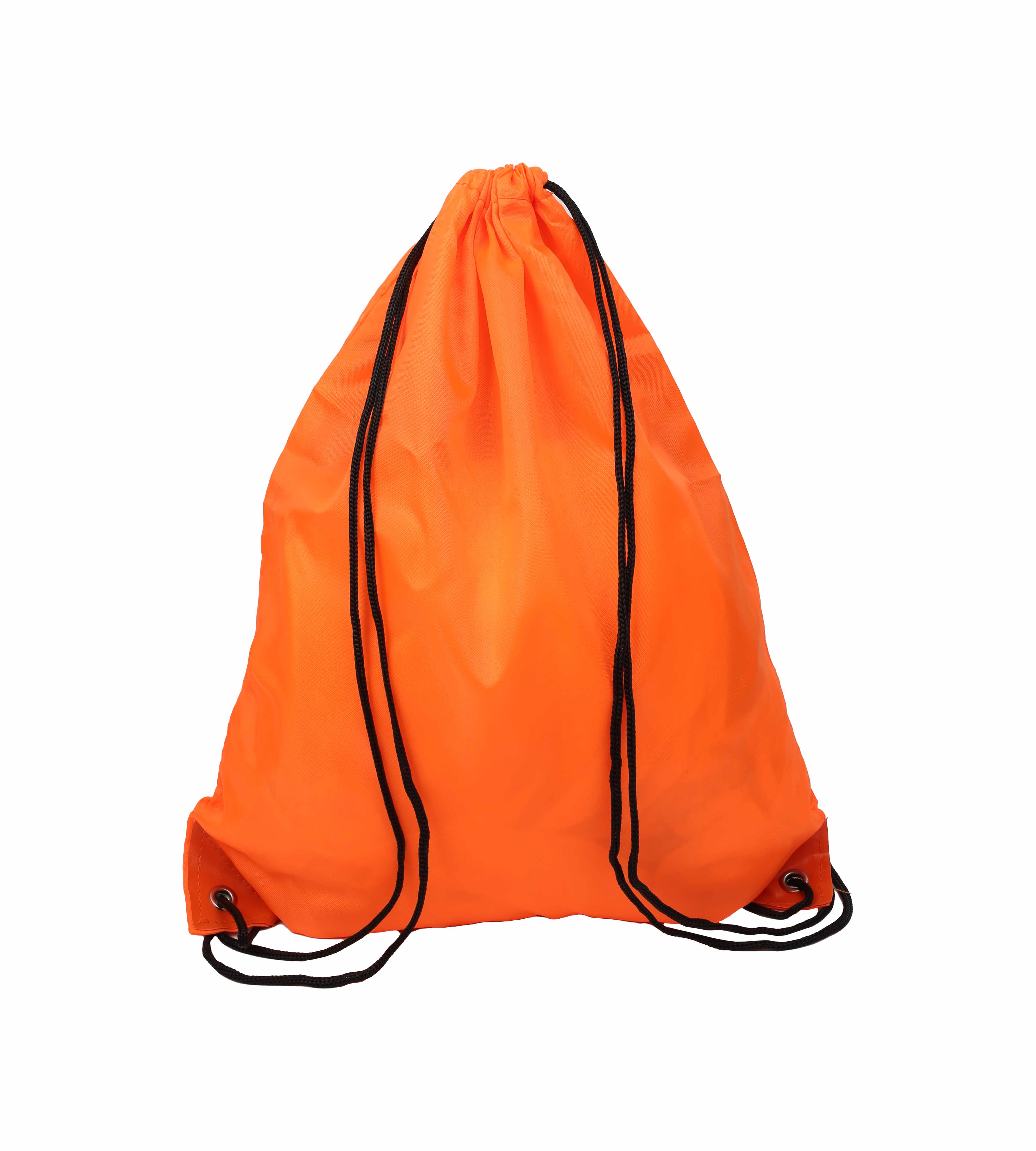 Drawstring Bag with Leather corner