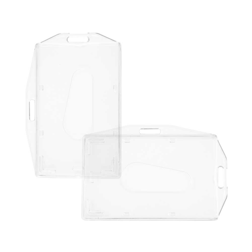 Clear Plastic ID Card Holder