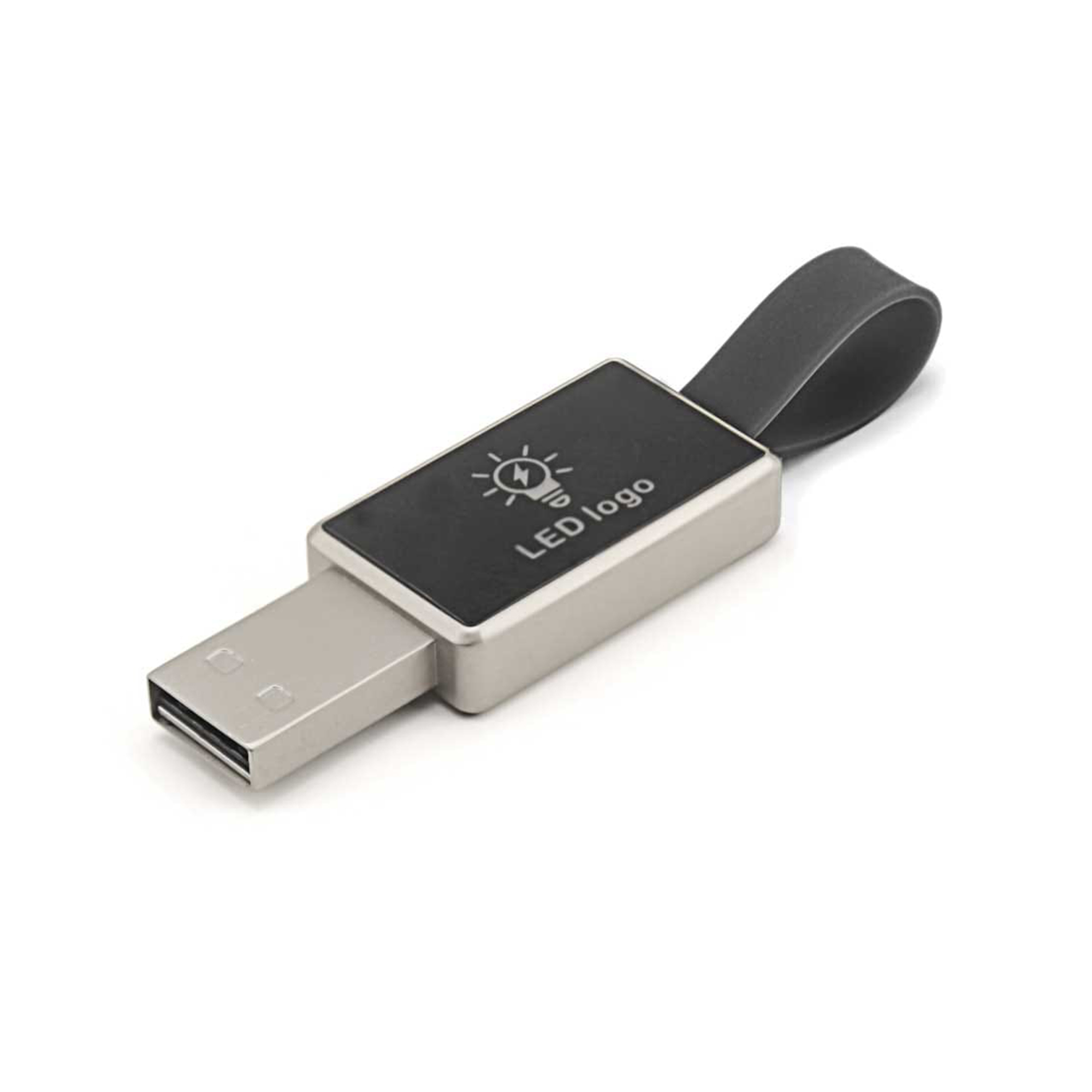 Light-Up Logo USB with Strap