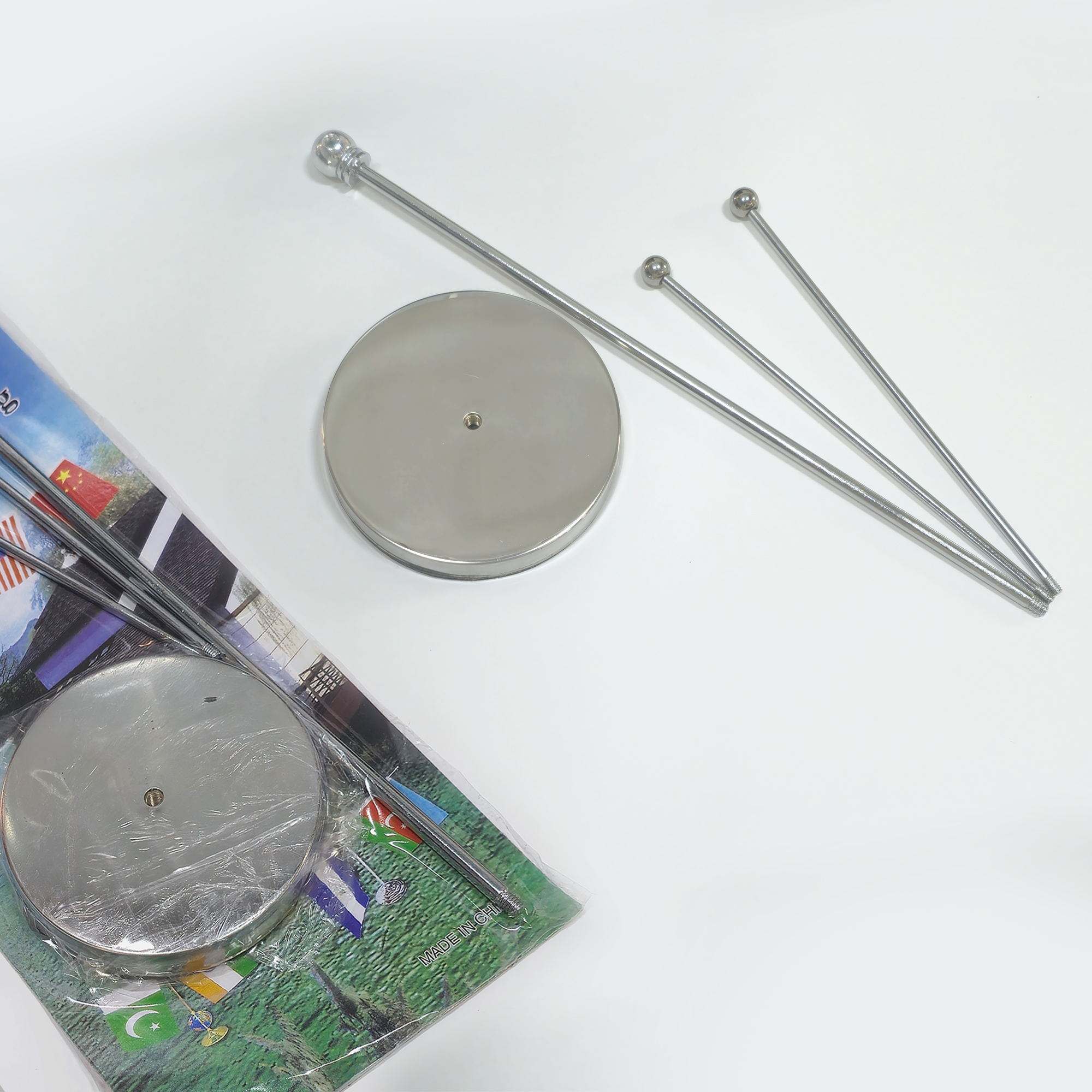 T Shape Metal Table Flag Stand