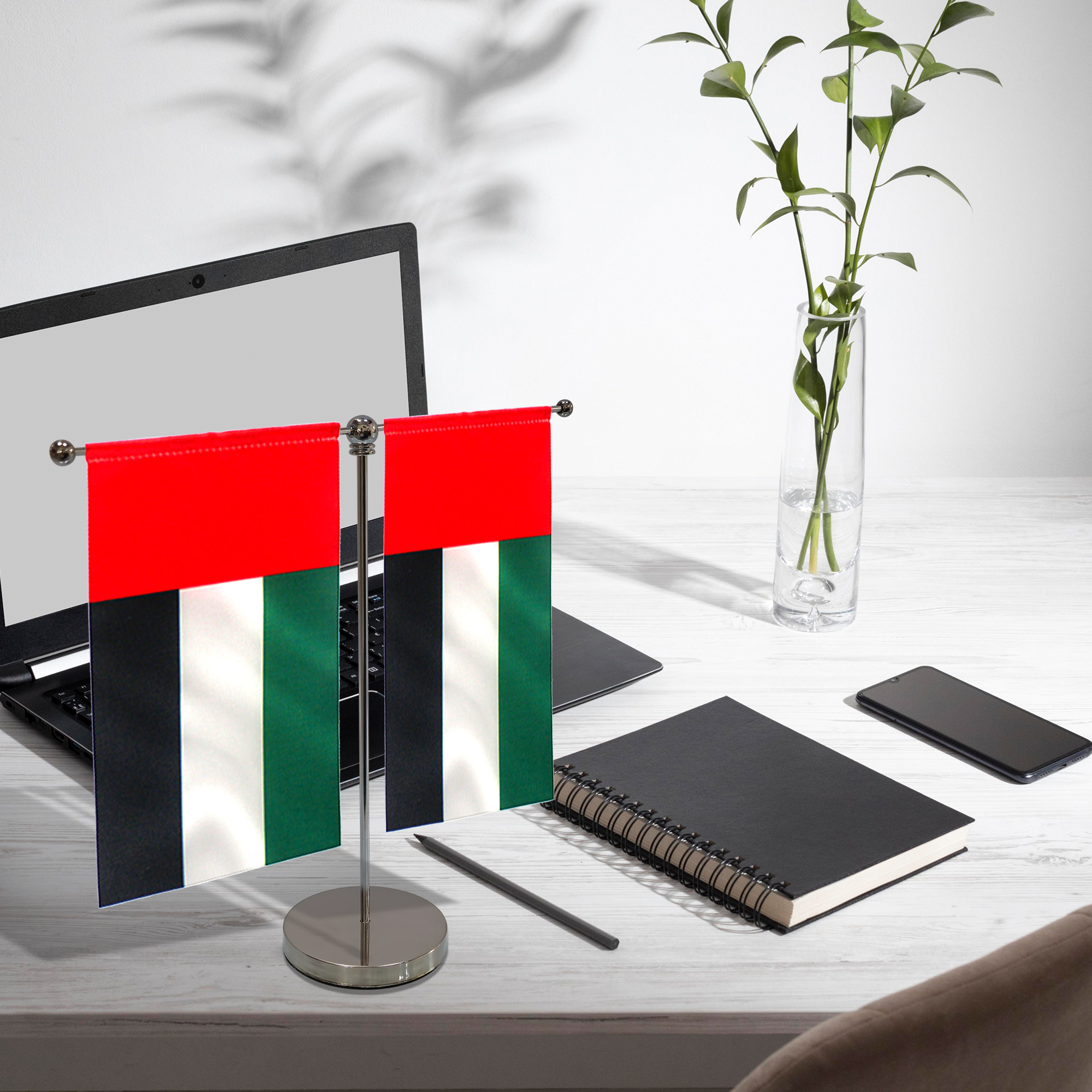 T Shape Metal Table Flag Stand