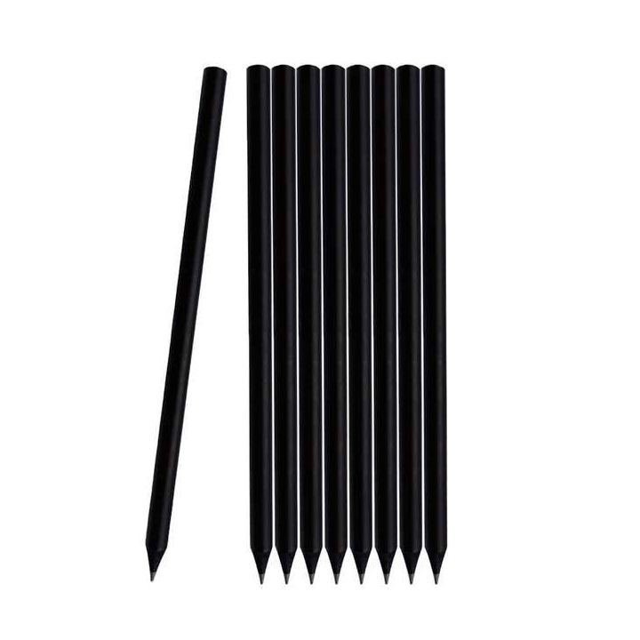 Black Wood Resin Student Business Hotel Pencil Ordinary