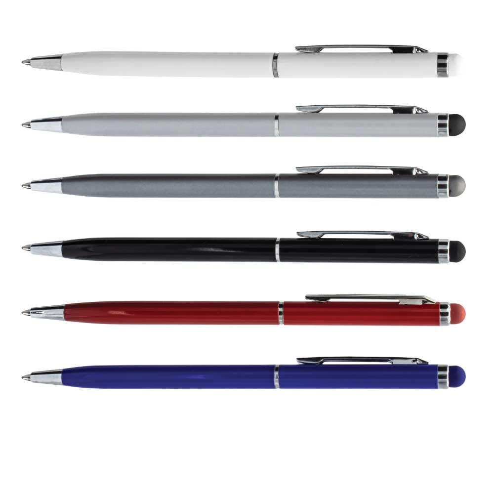 Slim Metal Pens with Stylus