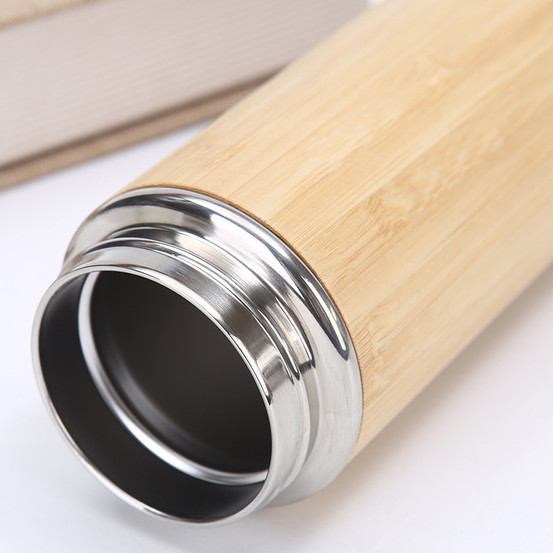 Bamboo shell thermos cup 500ml