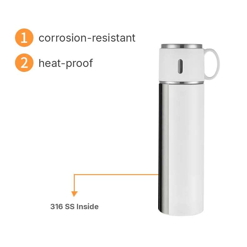 316 tea cup lid thermos cup 580ml-Pink