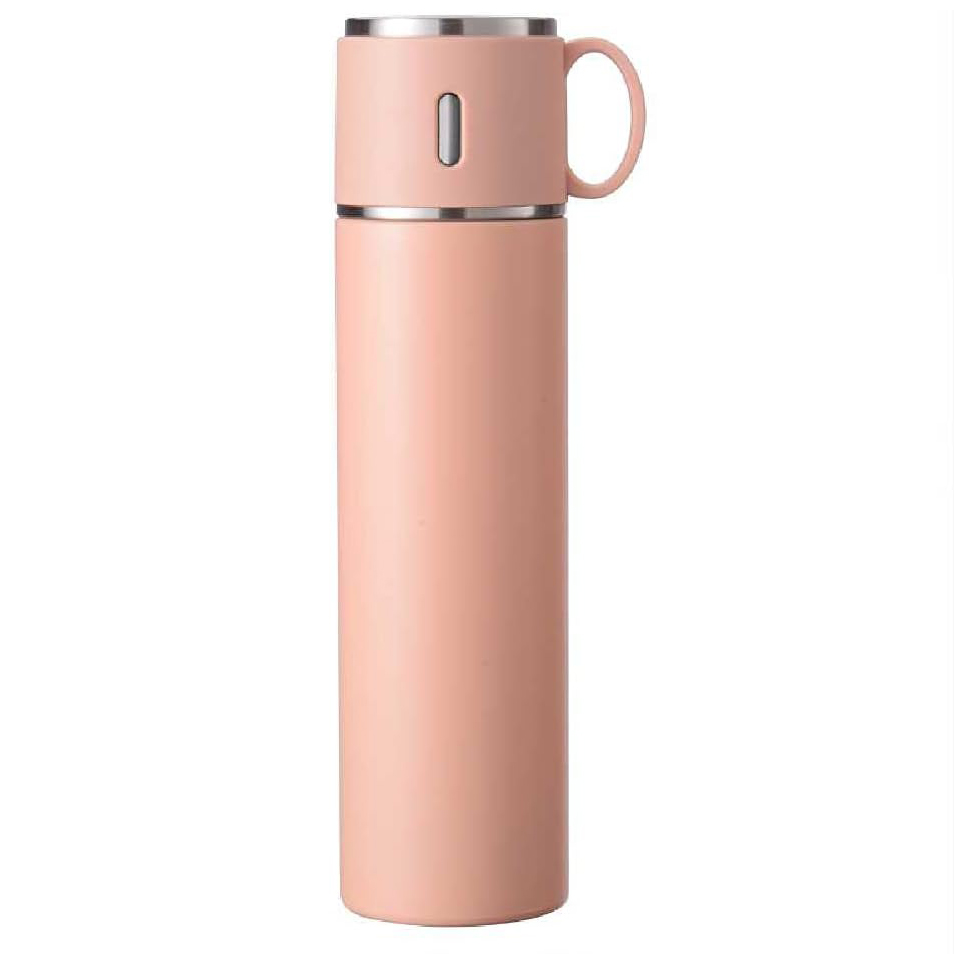 316 tea cup lid thermos cup 580ml-Pink
