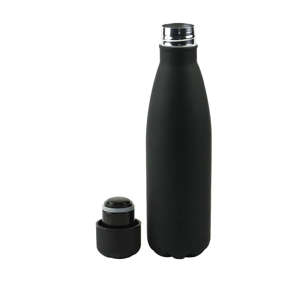 Premium Soft Touch Cola Bottles in Stainless Steel, 500ml