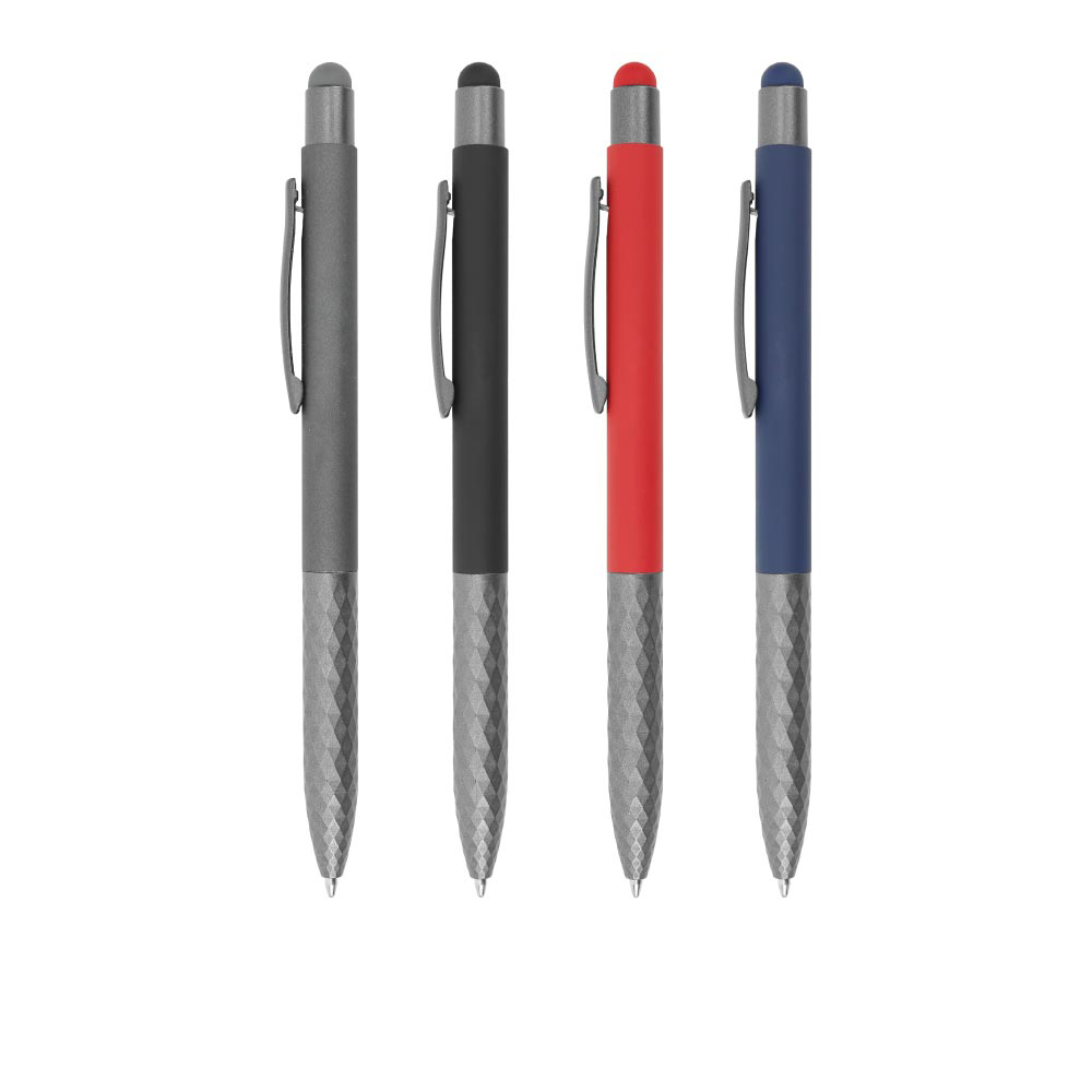Stylus Metal Pens with Textured Grip