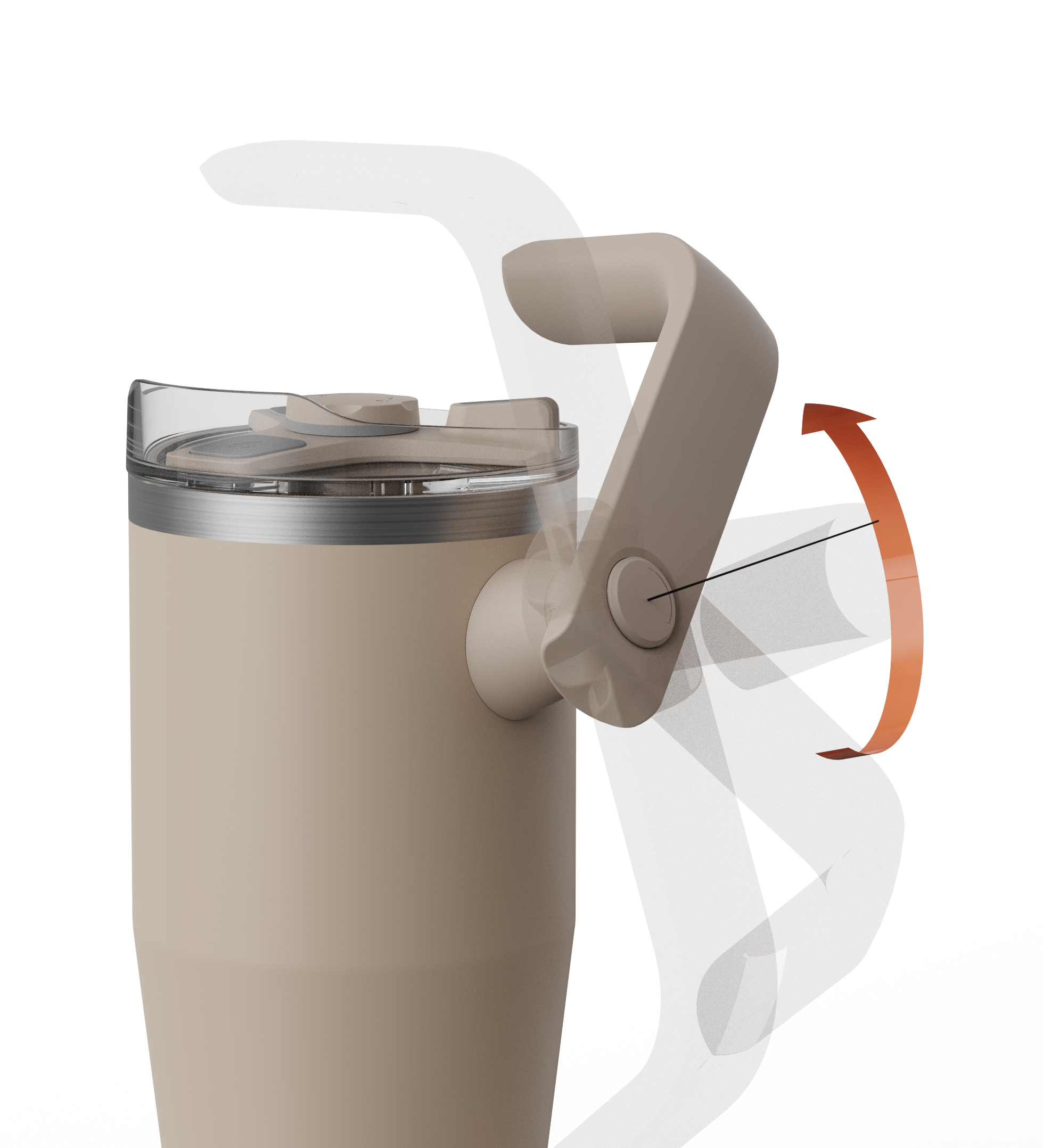 Tumbler Cups Double Walled Stainless Steel Insulated Travel Mug with Handle