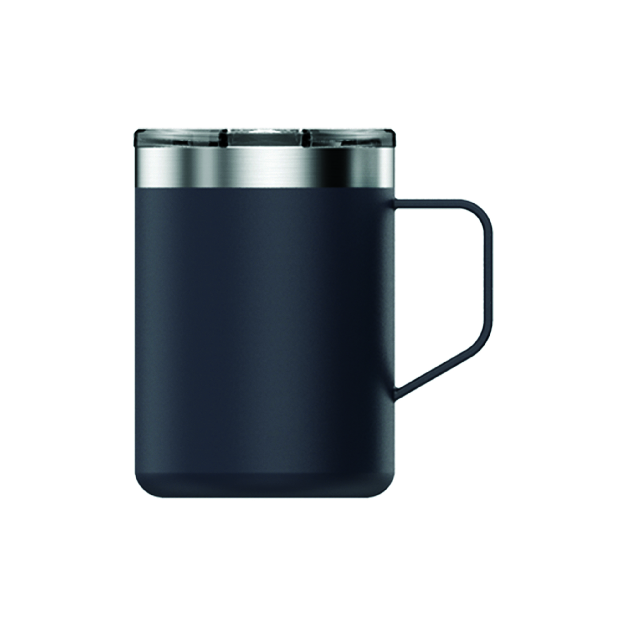 Vacuum Stainless Steel Coffee Mug Tumbler with Handle Portable for Travelling- Black