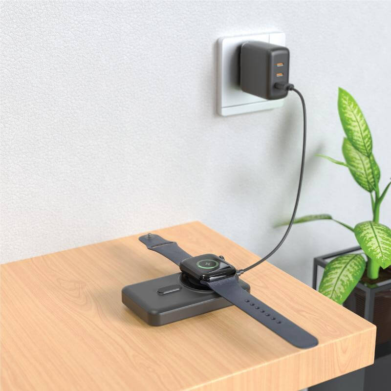 SOLANO-@memorii 10000mAh Mag Wireless Powerbank with Inbuilt Cables