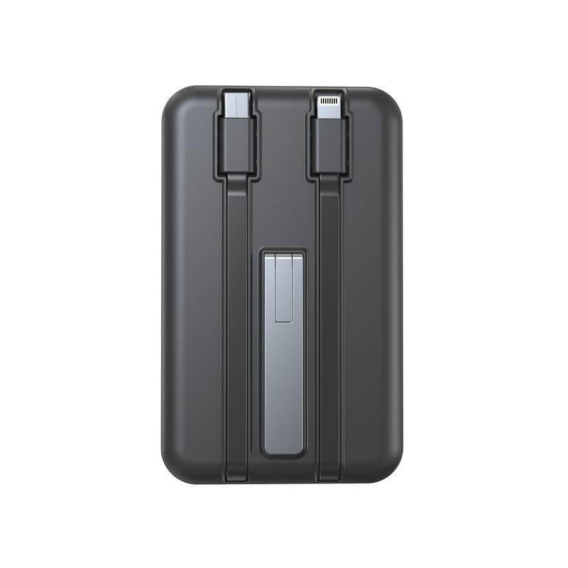 SOLANO-@memorii 10000mAh Mag Wireless Powerbank with Inbuilt Cables