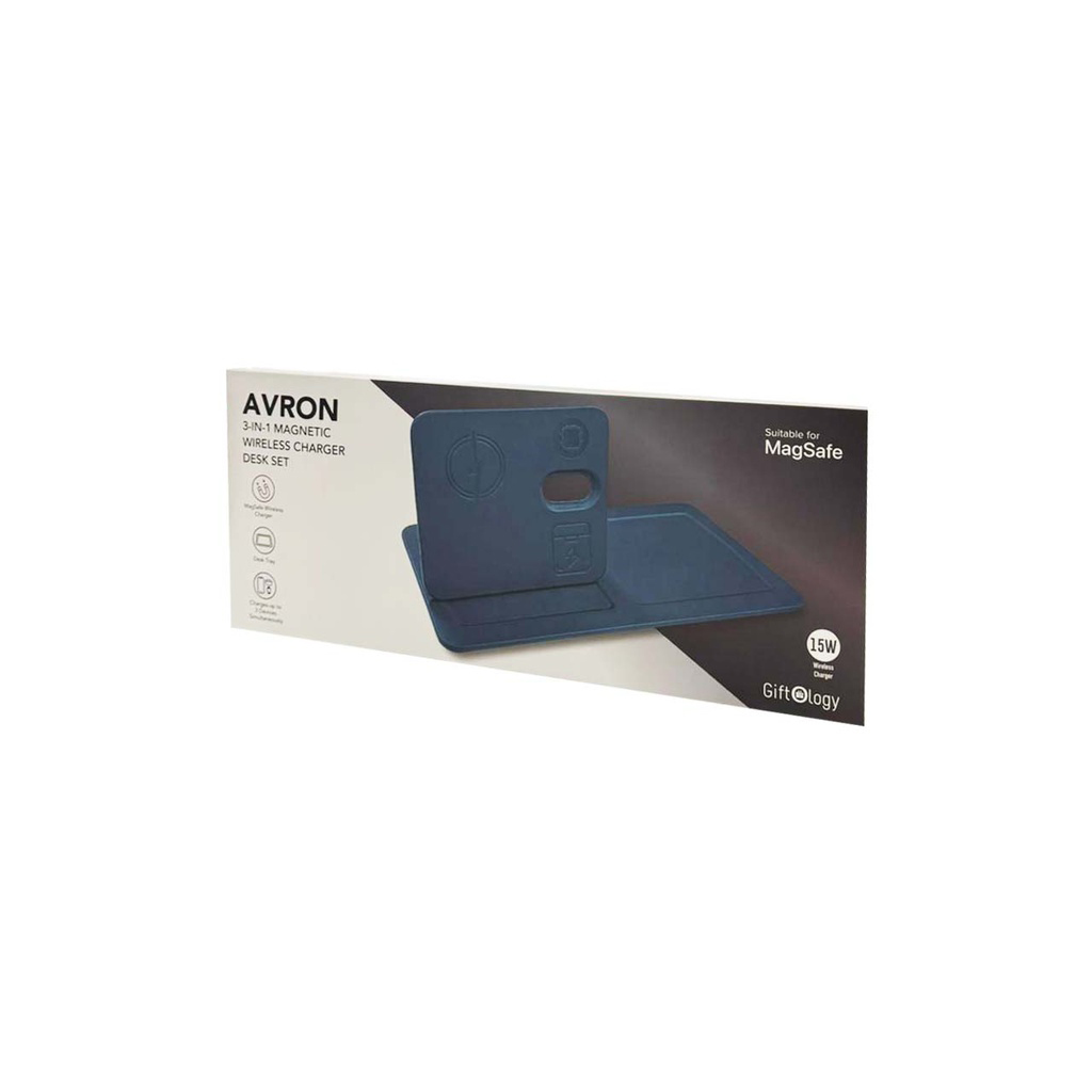 AVRON 3-in-1 Magnetic Wireless Charger Desk Tray-CHG004