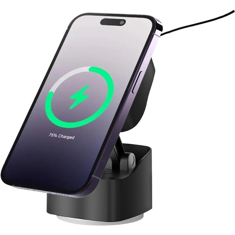 VIRTON-Magnetic Car Phone Holder and 15W Wireless Charger