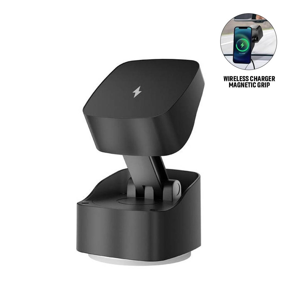 VIRTON-Magnetic Car Phone Holder and 15W Wireless Charger