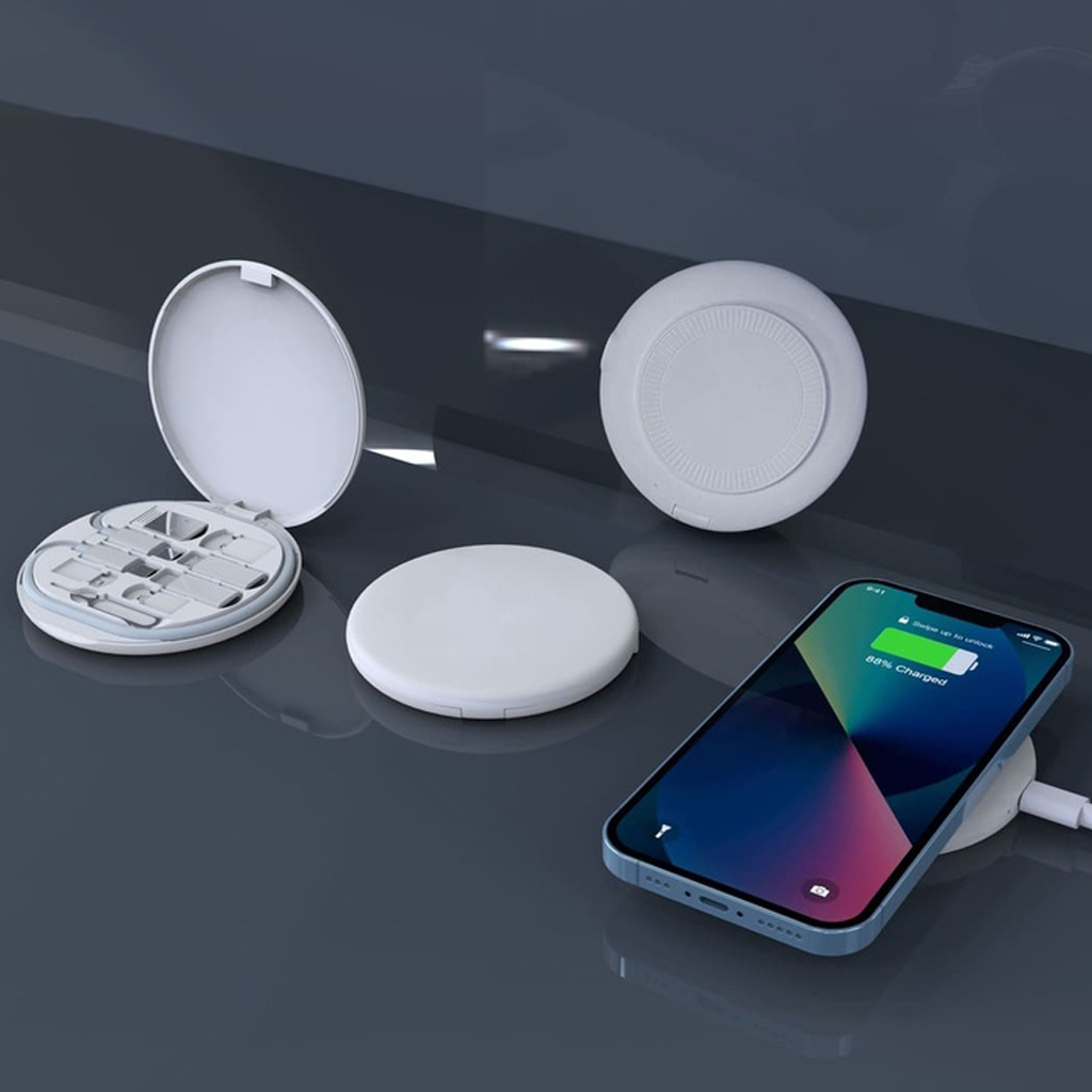OSLO Mag - Memorii Recycled 15W Magnetic Wireless Charger Multicable Set