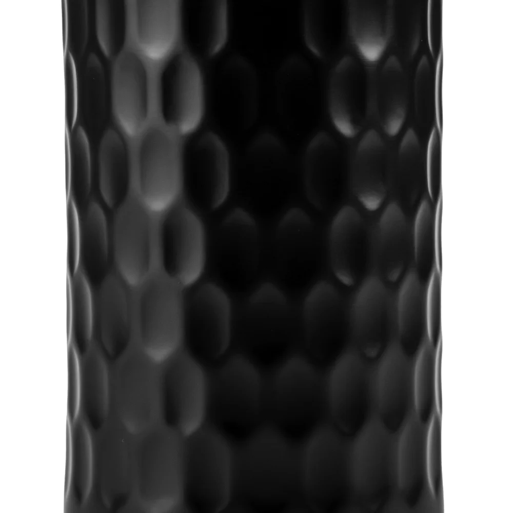 Honeycomb Design SS Bottles, Double Wall with PP Interior 420ml-Black