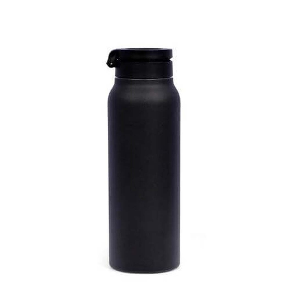 FERRO-Double Walled Vacuum Bottle with Mag Holder-Black