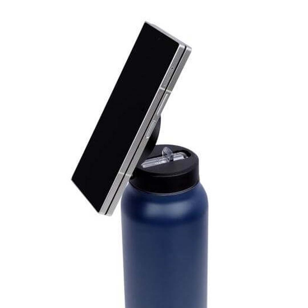 FERRO-Double Walled Vacuum Bottle with Mag Holder-Blue