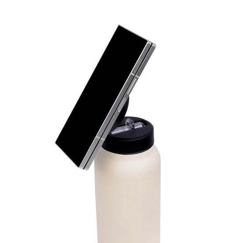 FERRO-Double Walled Vacuum Bottle with Mag Holder-Beige