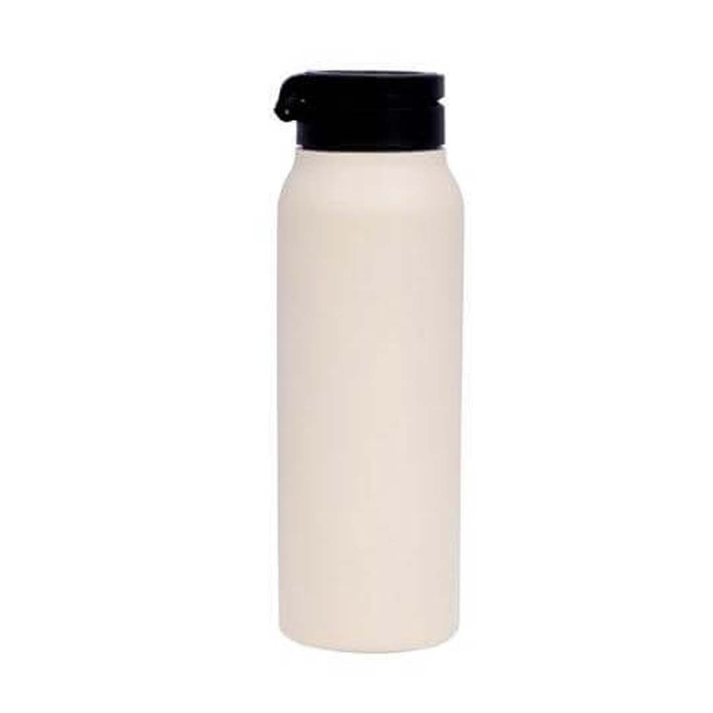 FERRO-Double Walled Vacuum Bottle with Mag Holder-Beige