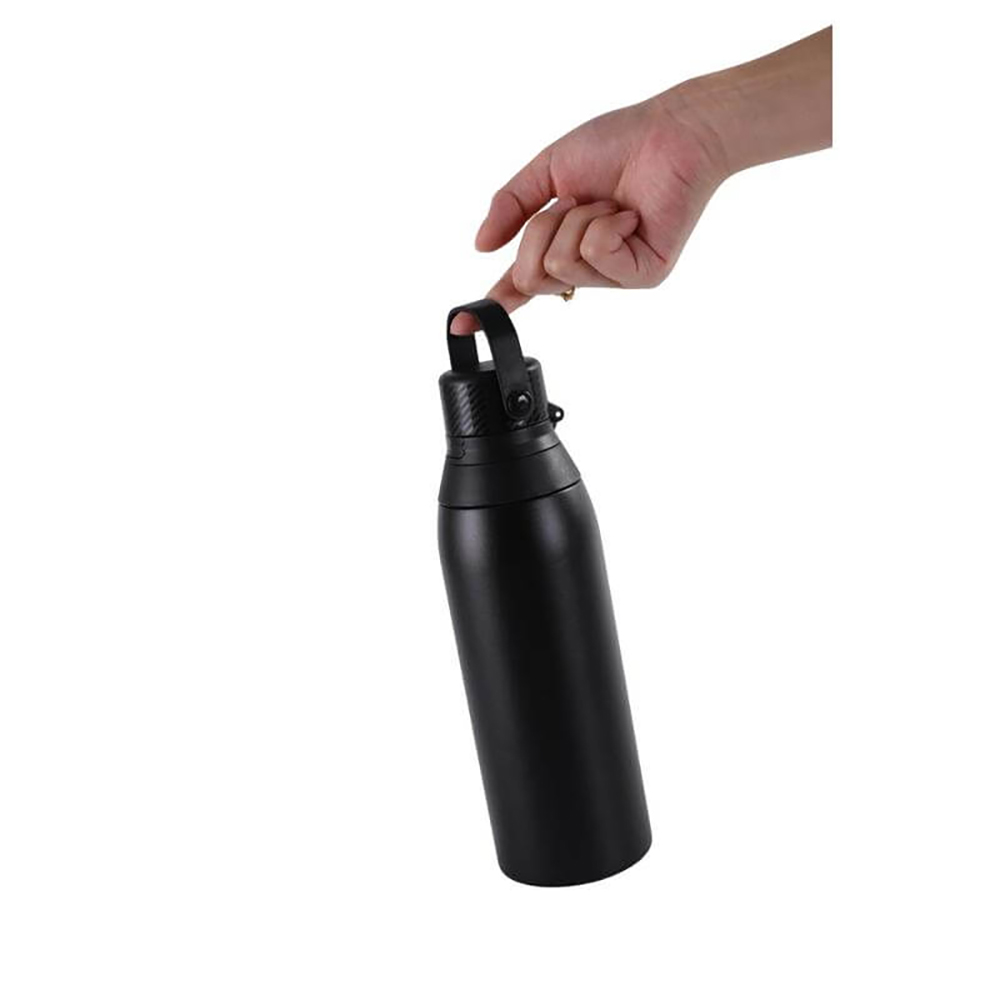 EVORA - Hans Larsen Double Wall Stainless Steel Vacuum Bottle-Black