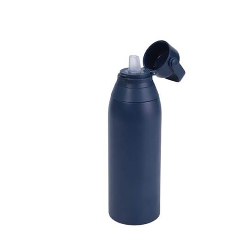 EVORA - Hans Larsen Double Wall Stainless Steel Vacuum Bottle-Navy Blue