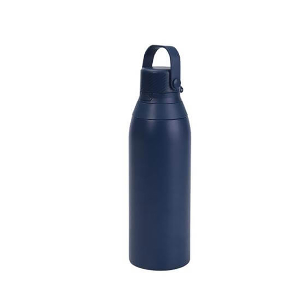 EVORA - Hans Larsen Double Wall Stainless Steel Vacuum Bottle-Navy Blue