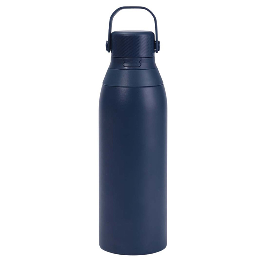 EVORA - Hans Larsen Double Wall Stainless Steel Vacuum Bottle-Navy Blue