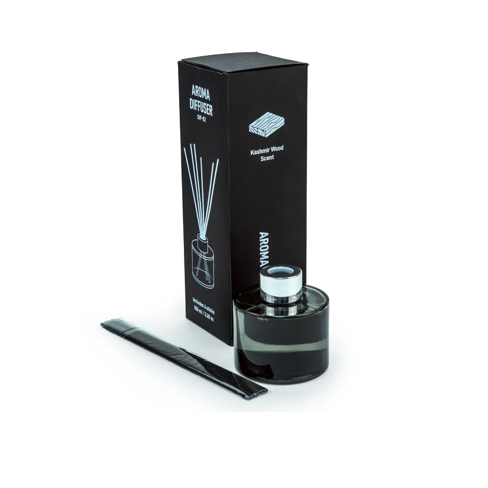Aroma Reed Diffuser with Kashmir Wood Scent 100ml & 6 Pcs Sticks