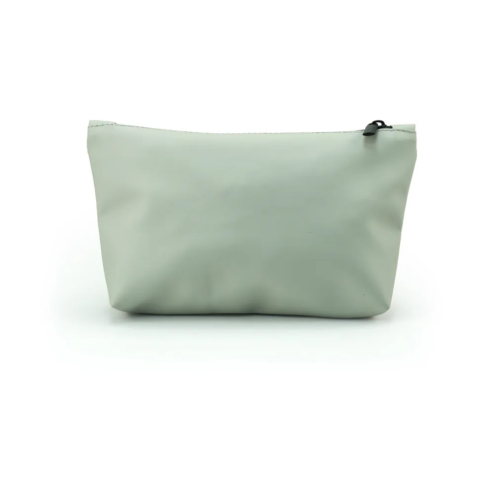 Cosmetic Pouch with Zipper in Soft PU Material