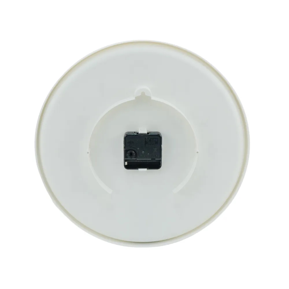 Round Analog Wall Clock in Matte Finish White Color