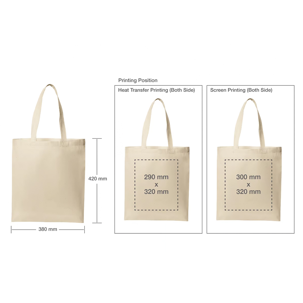 Promotional Cotton Shopping Bags 170 GSM with Long Handle