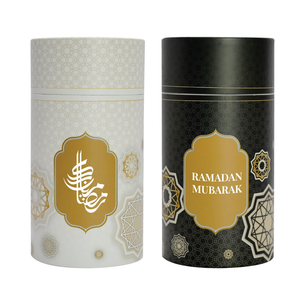 Prayer Mat with Tasbih in Tubular Box Best Ramadan Gifts-Black