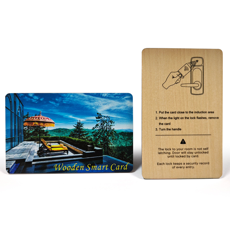 High-end Hotels MIFARE 1K Wooden Hotel Key Card