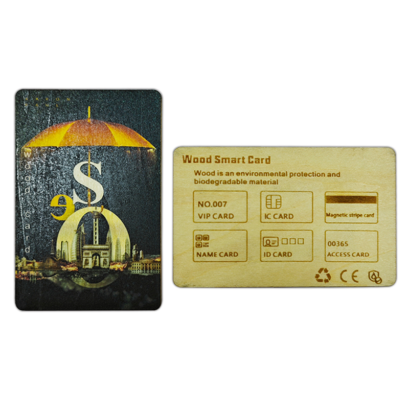 High-end Hotels MIFARE 1K Wooden Hotel Key Card
